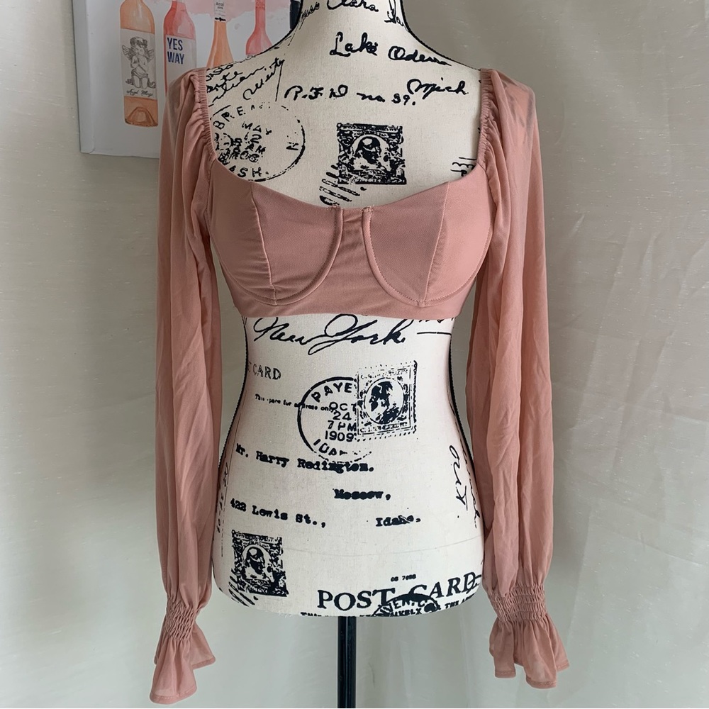 ୨୧ ･ﾟ✧ Salty Champagne Pink Sexy Top - Picture 5 of 6
